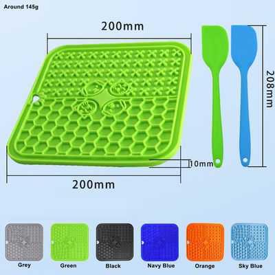 Matto da leccare in silicone da 20*20 cm con ventosa e design sostenibile