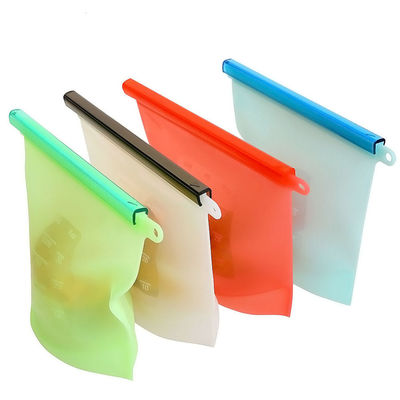 Taschino di stoccaggio riutilizzabile in silicone di tipo tridimensionale di grado alimentare con confezione sicura personalizzata