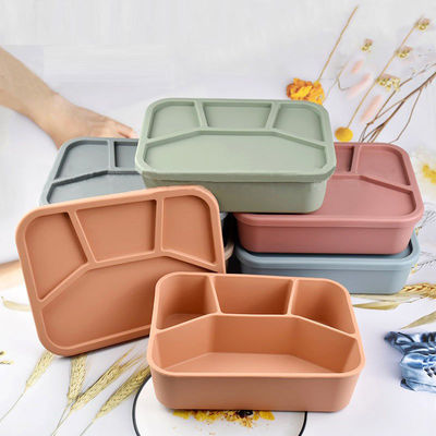 Contenitore pieghevole con coperchio e 4 compartimenti