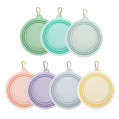 UDYE Tazza portatile per l'alimentazione dell'acqua per animali da compagnia Tazza pieghevole pieghevole in silicone per cani da viaggio