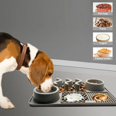 BPA-Free Silicone Pet Food Bowl Mat per cani cuccioli Resistenza alle temperature da -40 a 250