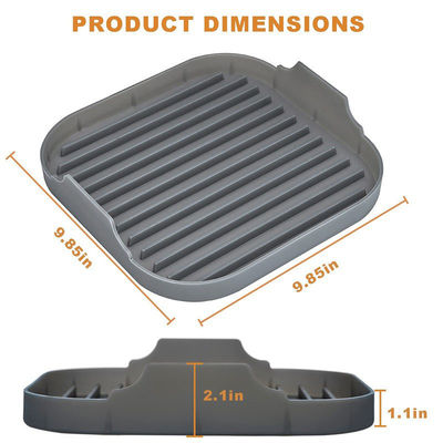 Forno da forno a microonde e forno per cucinare bacon in silicone sostenibile Grigio o personalizzato